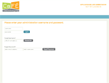 Tablet Screenshot of admin.callforentry.org